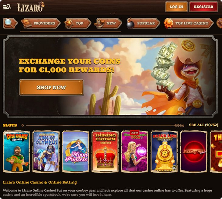 Experience the Thrills at Lizaro Casino Online in the United Kingdom - overview